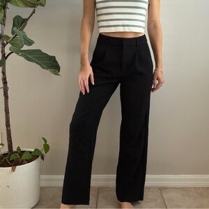 Old Navy Black High-Rise Wide-Leg office Pants (xs)
